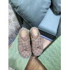 Gucci brown flatform slippers