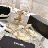 Chanel pearl beige sandals