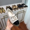 Chanel White Espadrilles Flats