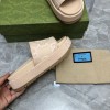 Gucci jumbo GG platform slide sandal