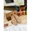 Lora Piana beige suede flats