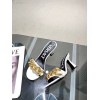 Versace white heeled sandals