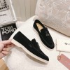 Lora Piana black suede flats