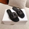 Dior black D-club slides/ heeled sandals