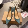 Christian Louboutin Kate Sude Blue Pumps Heel