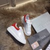 ALEXANDER MQUEEN Platform Trainers Red Suede