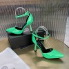 Versace green patent leather heels