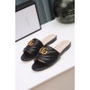 Gucci GG matelasse black slide sandal