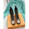 Louis Vuitton Lauréate Desert brown leather ankle boots