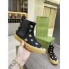 Gucci black bee boot