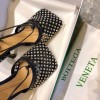 Bottega Veneta Embellished Ankle Strap Black Heel
