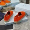 Prada orange cotton drill espadrilles