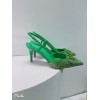 Valentino green crystal heels 7.5cm