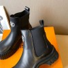 Louis Vuitton Ruby Flat Black Ankle Boot