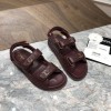 Chanel red sandals