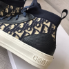 DIOR TECHNICAL KNIT OBLIQUE MID-TOP SNEAKER