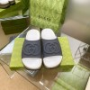 Gucci black/ white flatforms