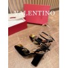 Valentino gold black heels