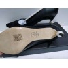 Chanel Black Leather Pearl Heel Pump