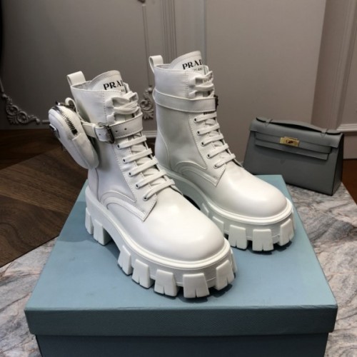 Prada boots white