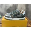 Louis Vuitton Green Monogram Blended Fabrics Shoes