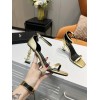 YSL gold heels