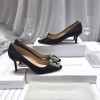 Manolo Blahnik Black Glitter Heels (2cm/5cm/7cm/10cm)