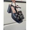 Gucci Interlocking G Studs Black Heels
