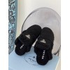 Prada black sherling flats