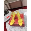 Christian Louboutin So Me 100 yellow leather heels