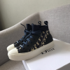 DIOR TECHNICAL KNIT OBLIQUE MID-TOP SNEAKER