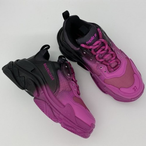 Balenciaga pink black triple S shoes