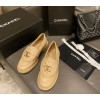 Chanel Flat Loafers White / Black / Beige
