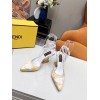 FENDI FIRST Fendace white heels 9.5cm