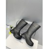 Balenciaga Black Crocs High Boots