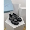 Prada Satin loafers with crystals
