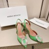 AMINA MUADDI Camelia Satin 105 Sling Heel