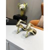 YSL gold heels