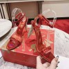 Christian Louboutin Lipstrass Queen Red 100 mm Heels