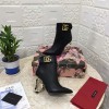 DG black leather boots