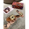 LV slippers Raffia Black