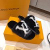 LV Slippers black