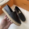 Louis Vuitton espadrillers black raffia