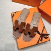 Hermes Slippers Brown