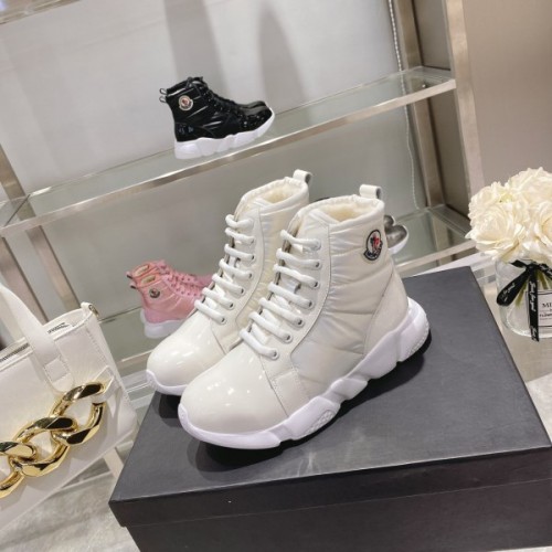 Moncler white boot