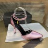 Versace pink patent leather heels