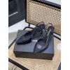 Chanel black slingback