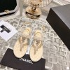 Chanel pearl beige sandals
