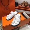 Hermes Chypre all white sandal