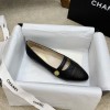 Chanel black flats